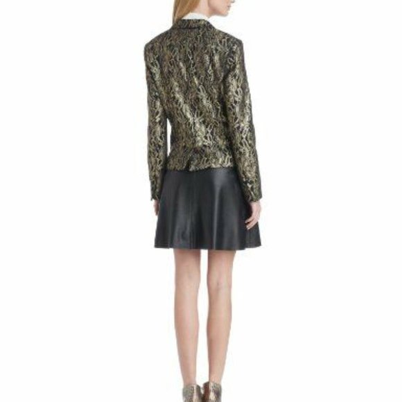 7 FOR ALL MANKIND Metallic Jacquard Blazer Sz. XSM - Picture 7 of 12